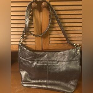 HOBO Bronze Leather Shoulder Bag